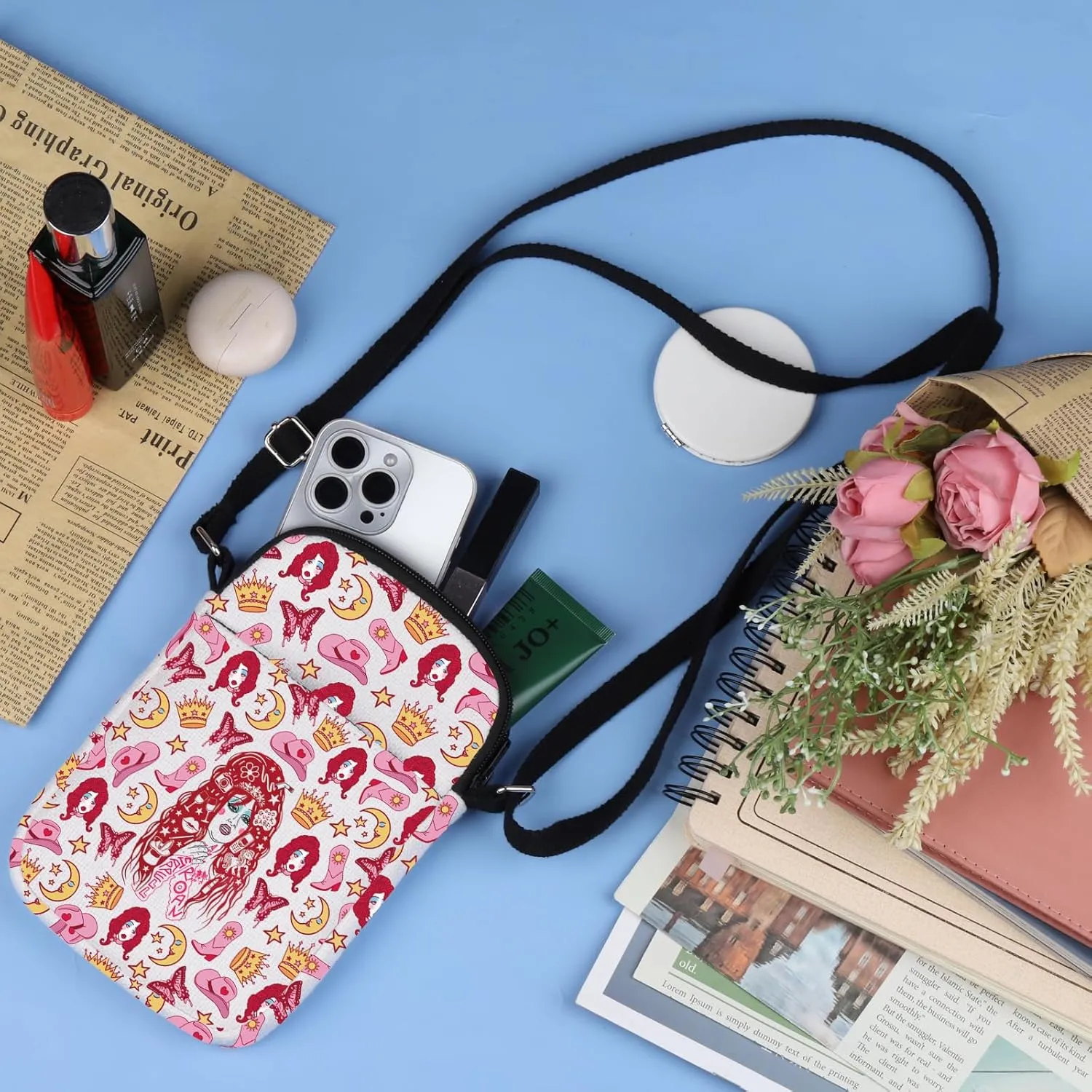 Singer Merch Midwest Princess Crossbody Bag Midwest Princess Gift Pink P-Club Gifts Music Lover Gift Singer Lyrics Bag