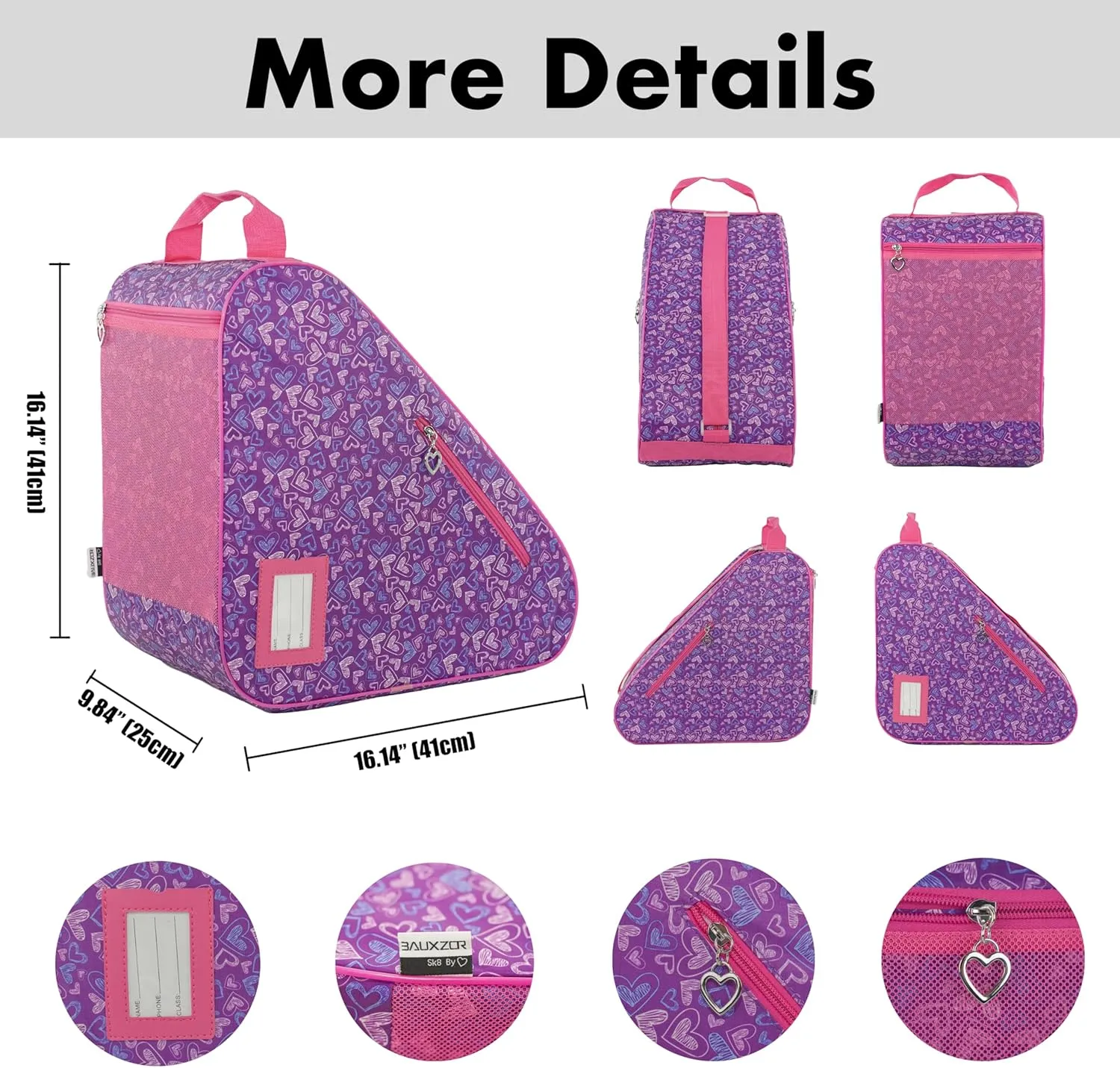 Skate Bags for Roller Skates, Ice Skates, Quad Skates, Inline Skates, Rollerblades, Figure Skates, Skate Accessories for Kids and Adults