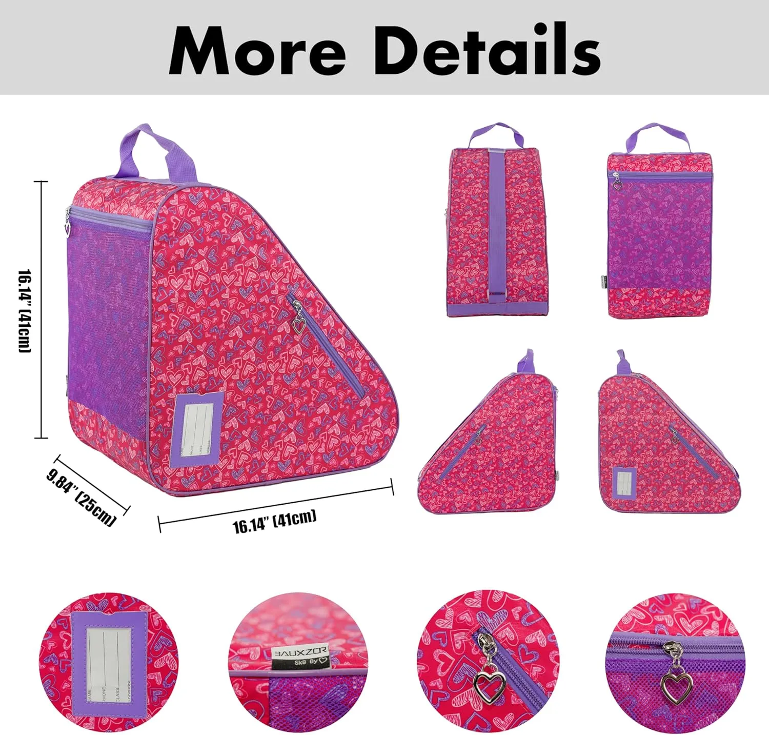 Skate Bags for Roller Skates, Ice Skates, Quad Skates, Inline Skates, Rollerblades, Figure Skates, Skate Accessories for Kids and Adults