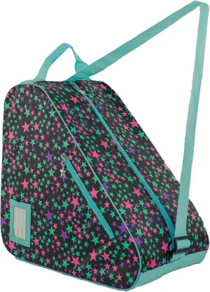 Skate Bags with Lovely Heart and Star Patterns for Roller, Ice, Quad, Inline Skates & More - Accessories for Kids & Adults