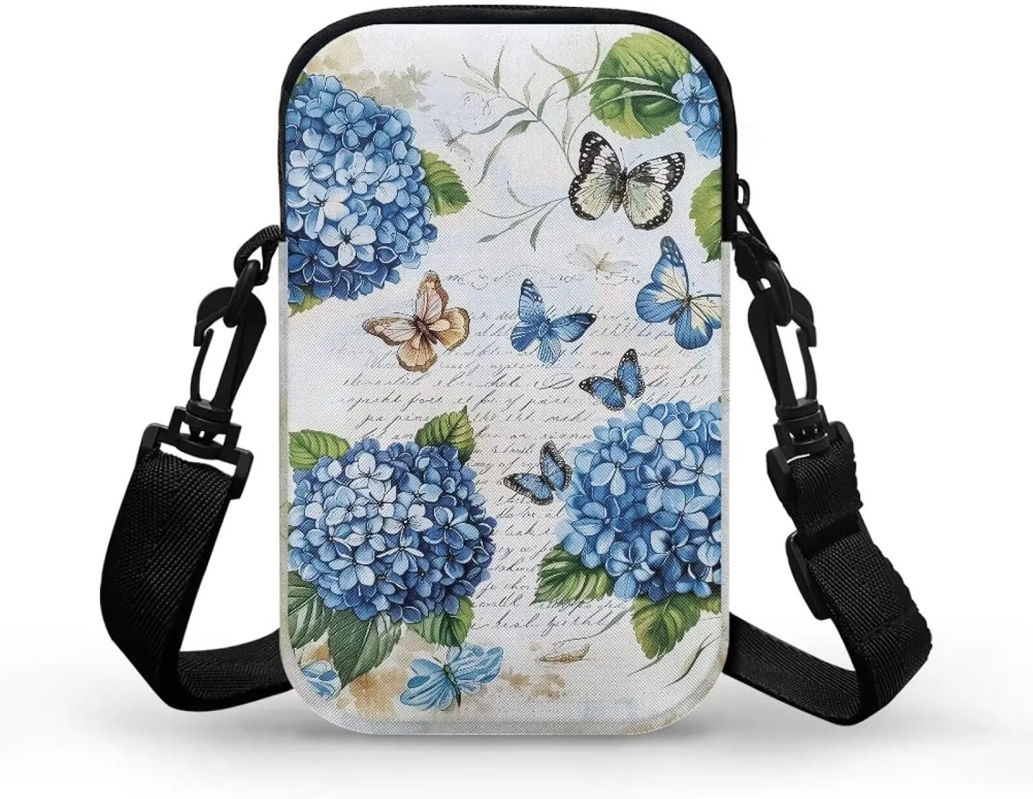 Small Cross Body Purse Trendy Phone Double Layer Shoulder Bags for Women Zip Messenger Bag