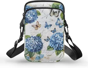 Small Cross Body Purse Trendy Phone Double Layer Shoulder Bags for Women Zip Messenger Bag