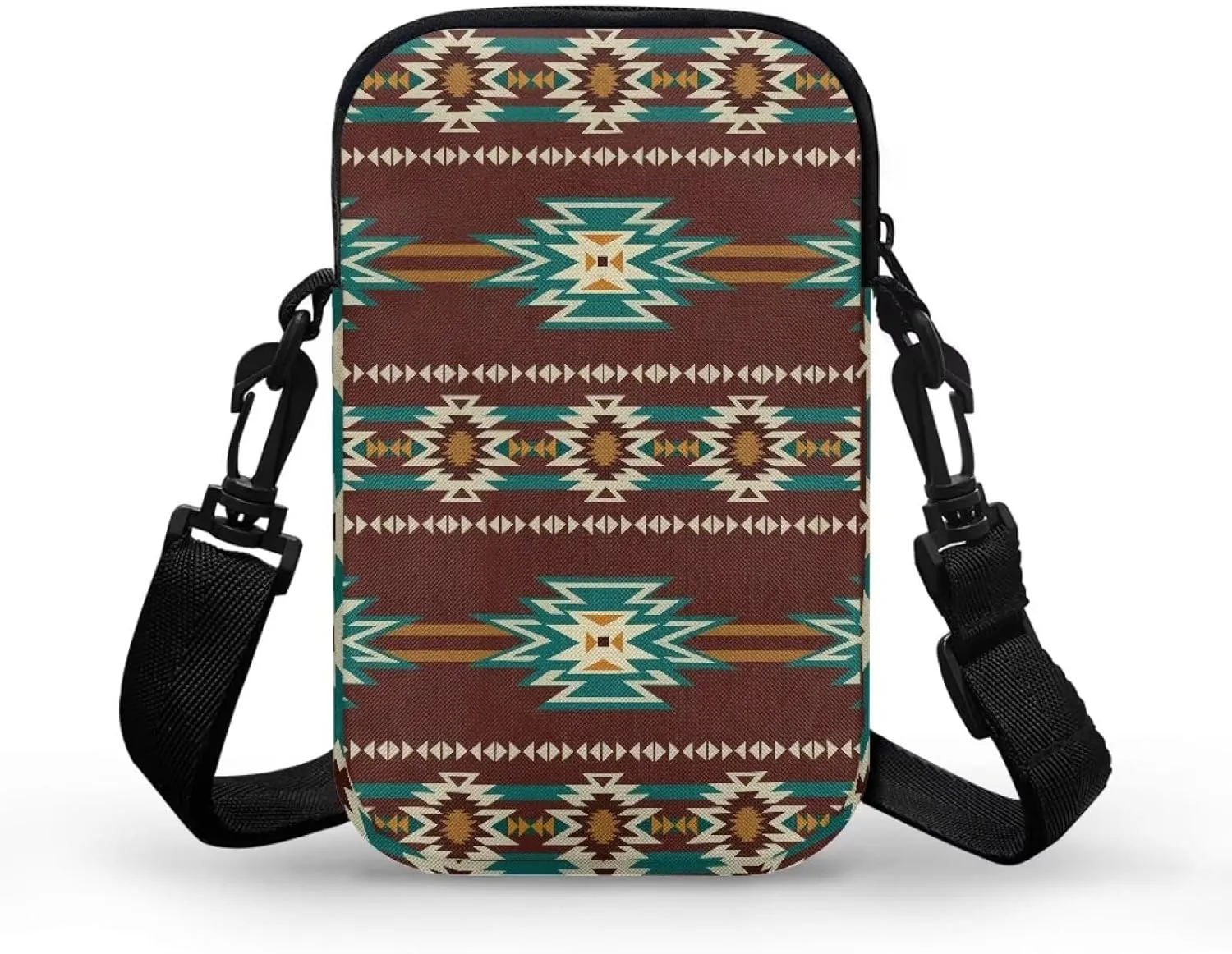 Small Cross Body Purse Trendy Phone Double Layer Shoulder Bags for Women Zip Messenger Bag