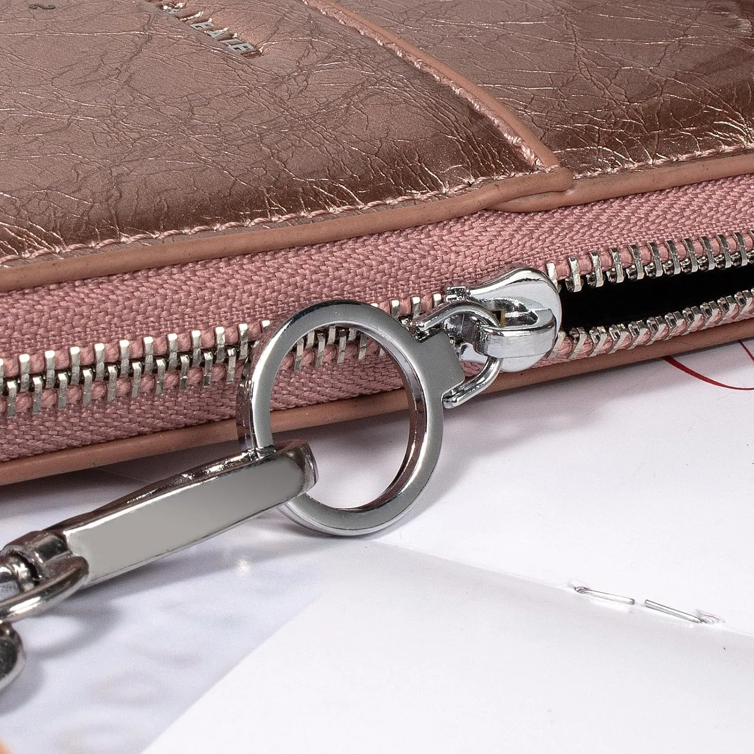 Small Crossbody Bag Cell Phone Holder Chain Strap Shoulder Purse Wallet Leather Card Slot Clutch for Women