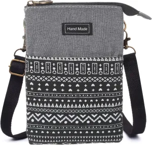 Small Crossbody Bag for Women Mobile Phone Purse National Pattern Shoulder Bag Handbags Coin Pouch for Women