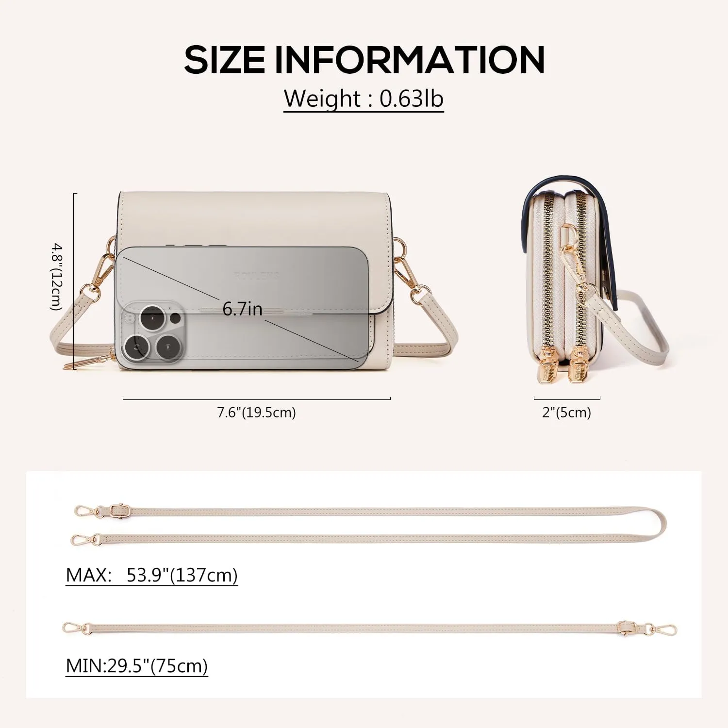 Small Crossbody Bag for Women,Cell Phone Purse Women's Shoulder Handbags Wallet Purse with Credit Card Slots