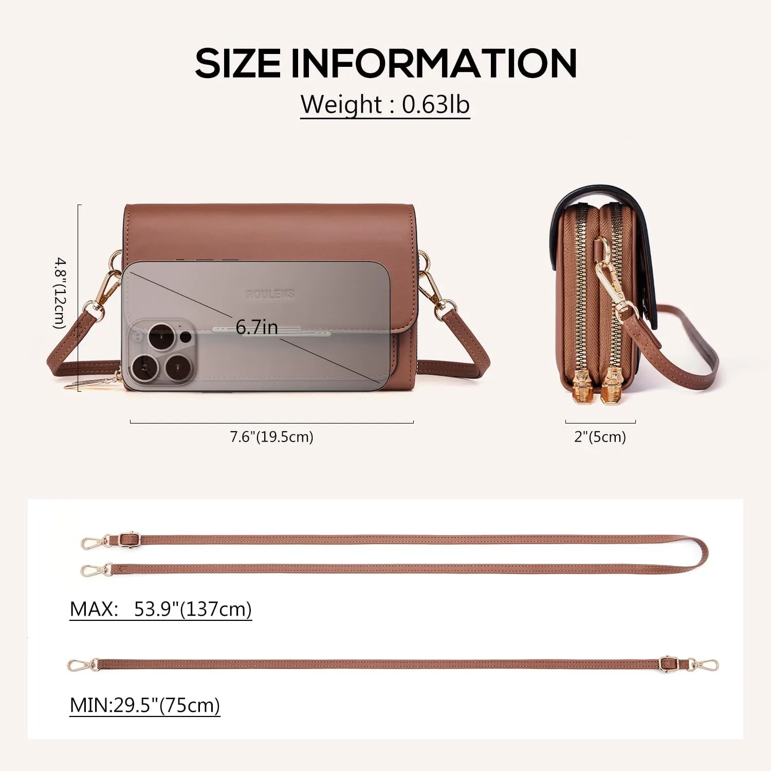 Small Crossbody Bag for Women,Cell Phone Purse Women's Shoulder Handbags Wallet Purse with Credit Card Slots