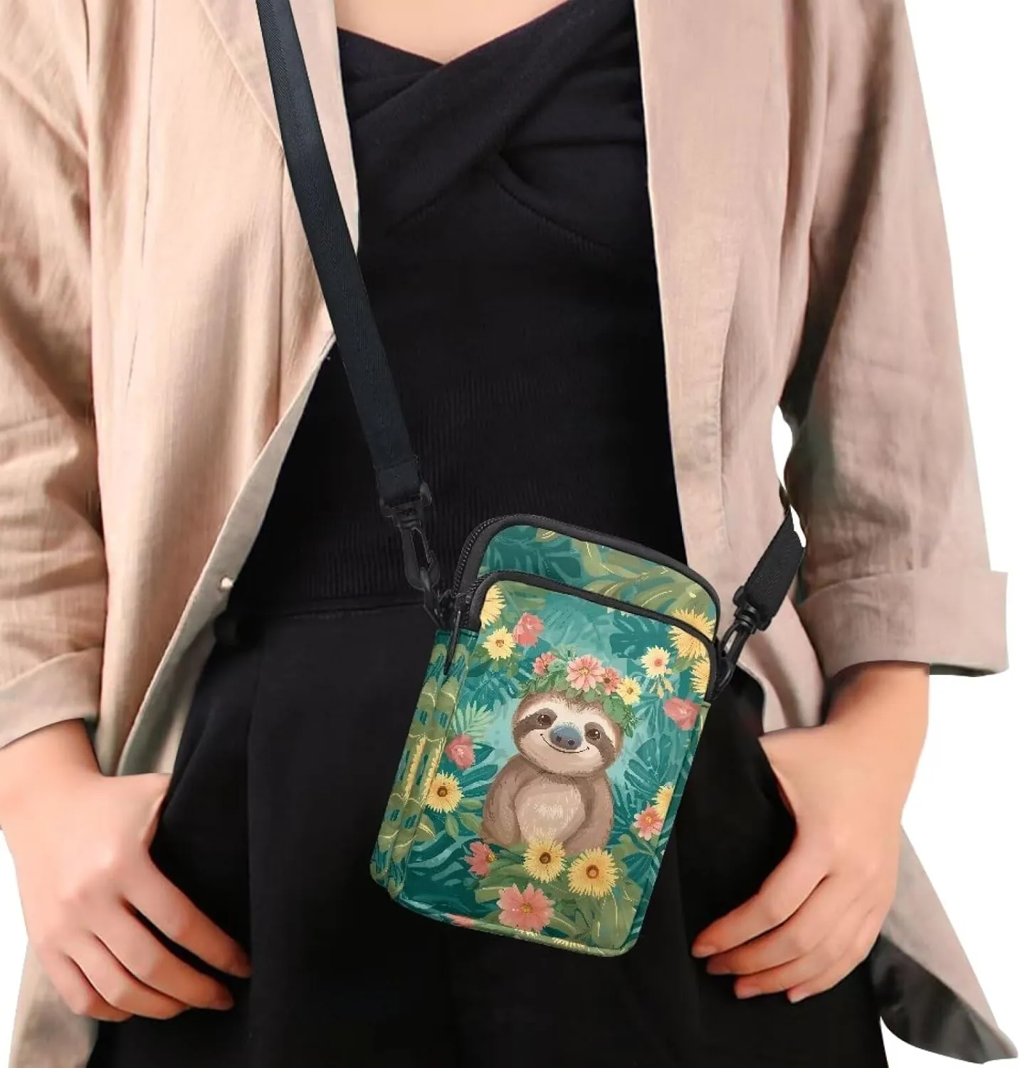 Small Crossbody Bag Purse for Women Mini Cell Phone Purse Wallet Zip Messenger Bags for Outdoor