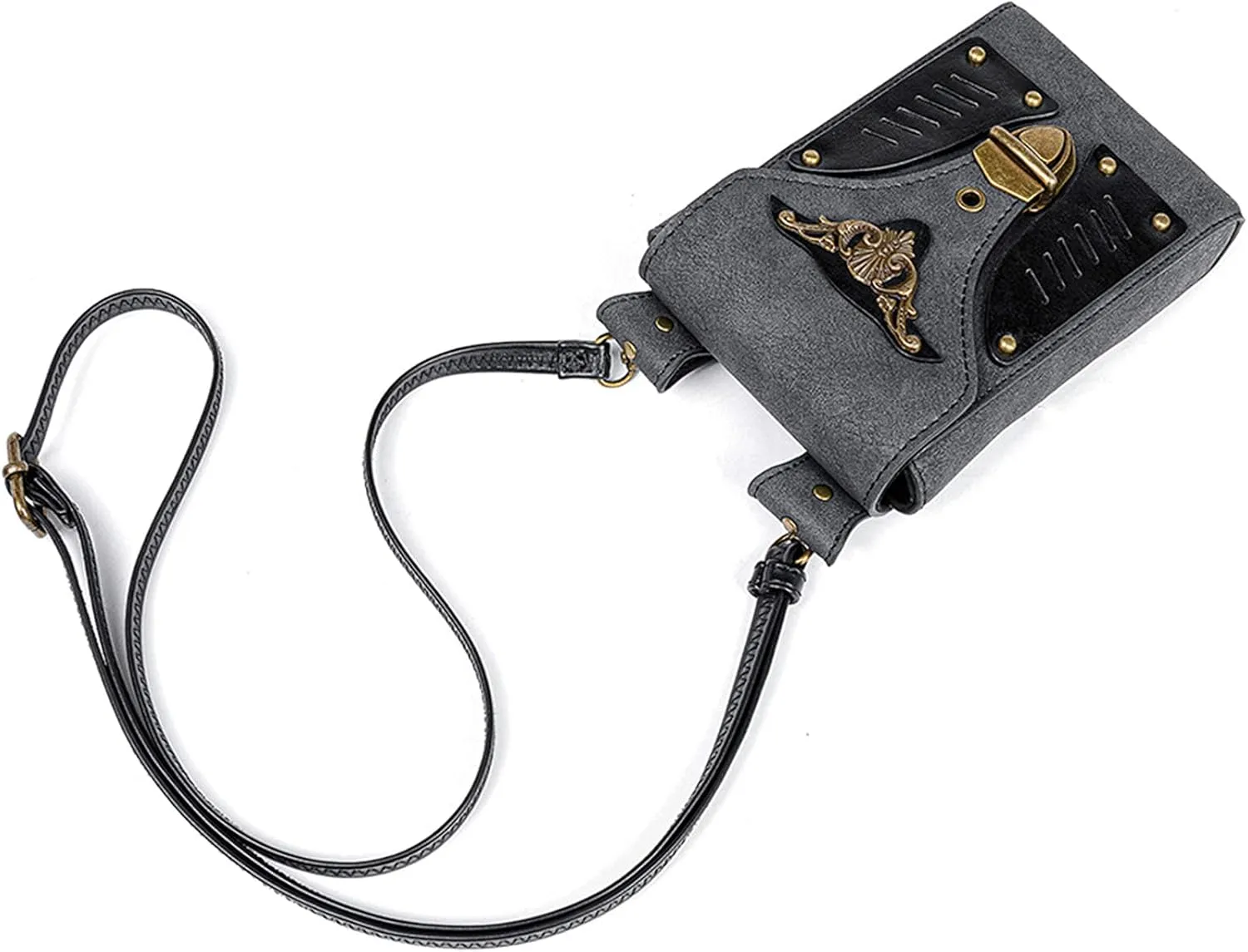 Small Crossbody Bag Shoulder Purse Leather Belt Pouch Travel Phone Holder Punk Medieval Vintage Festival Costume Accessory