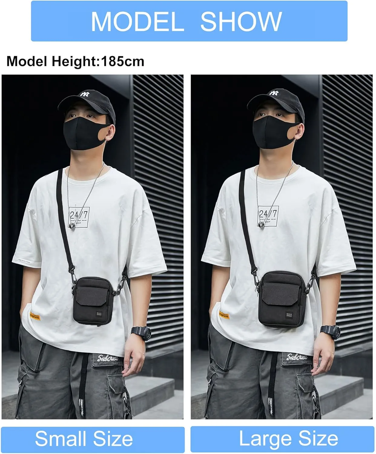 Small Crossbody Bag Side Shoulder Bag For Men, Women Mini Messenger Bag