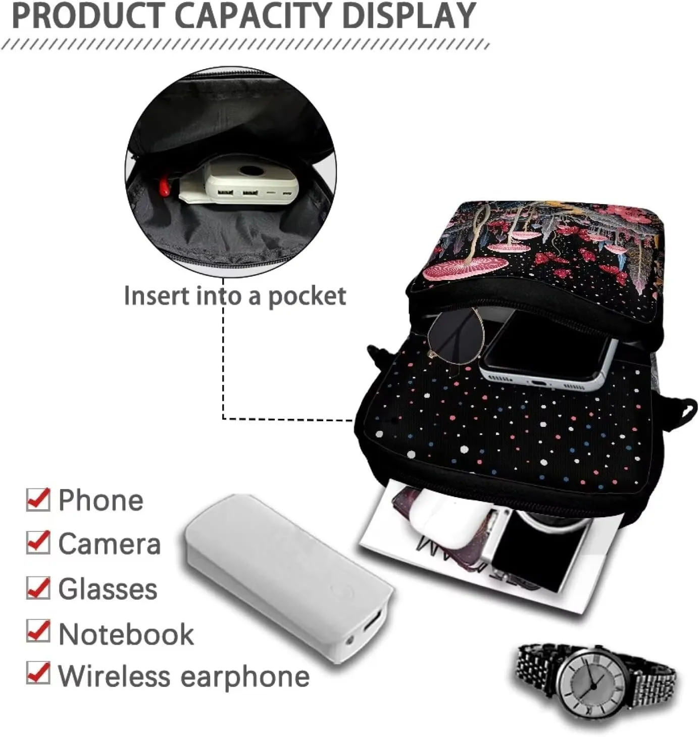 Small Crossbody Bags for Men Women Phone Purse Zip Handbag Multi Pocket Travel Satchel Purse
