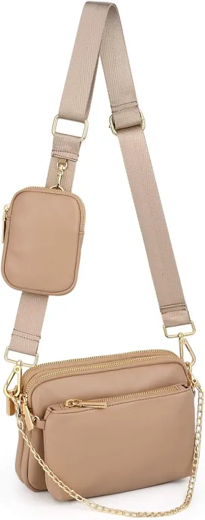 Small Crossbody Bags for Women 3 in 1 Trendy Shoulder Fashion Designer Mini Cute Sling Chest Bag