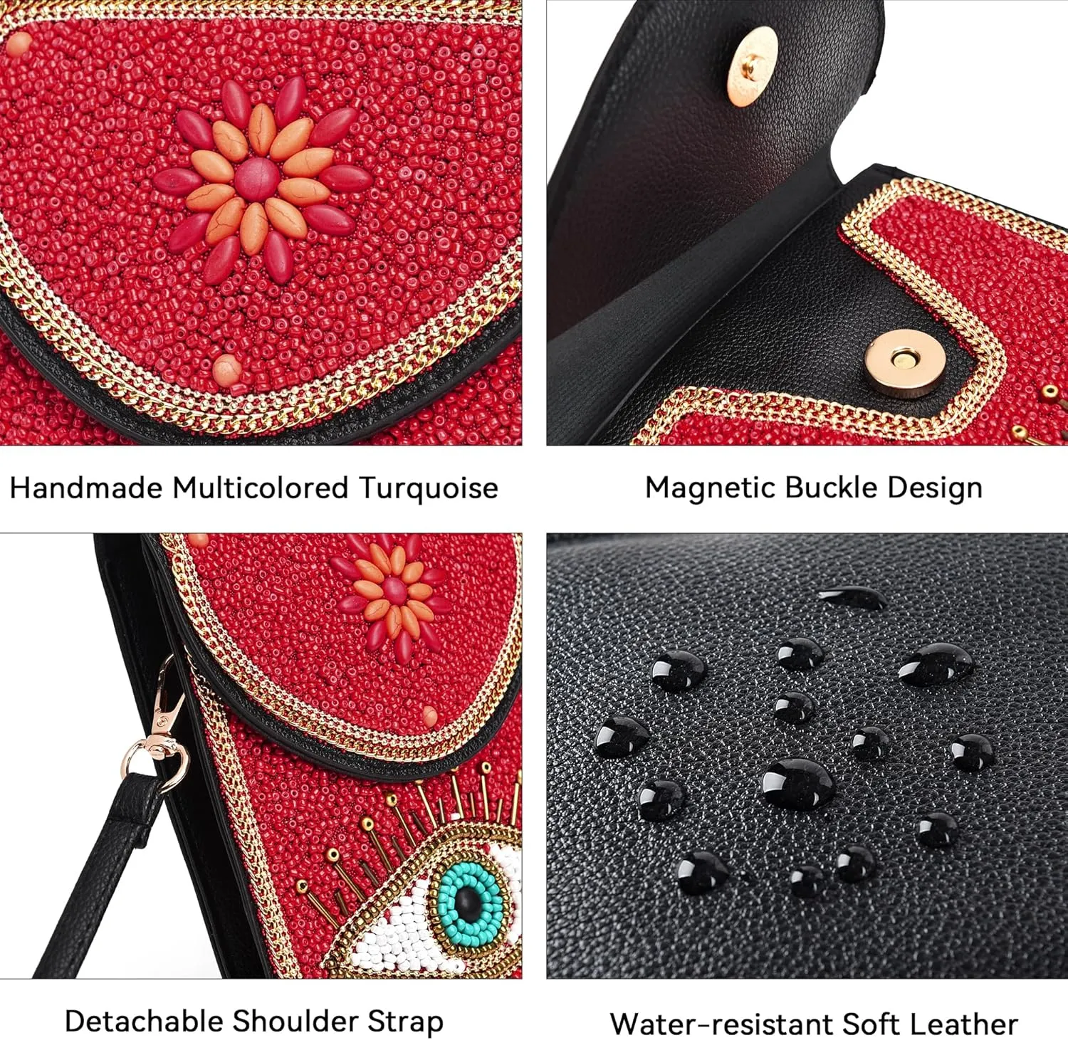 Small Crossbody Bags for Women Designer Gypsy Cell Phone Bag Boho Shoulder Wallet Purse