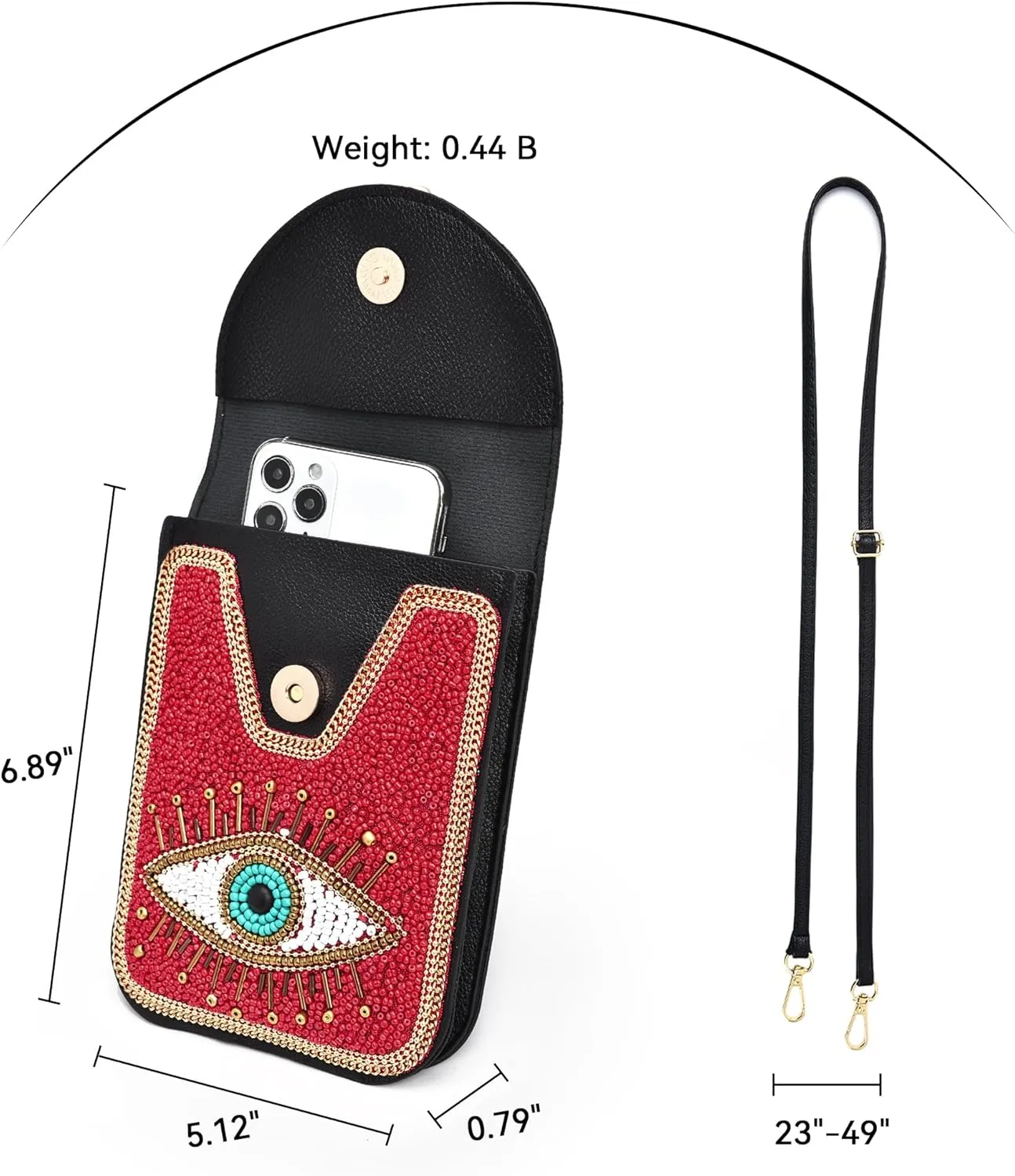 Small Crossbody Bags for Women Designer Gypsy Cell Phone Bag Boho Shoulder Wallet Purse