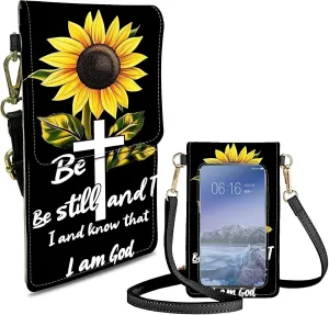 Small Crossbody Bags for Women Phone Purse Wallet Case with Card Holder Slot and Shoulder Strap PU Leather Credit Card Organizer Case for All Smartphones