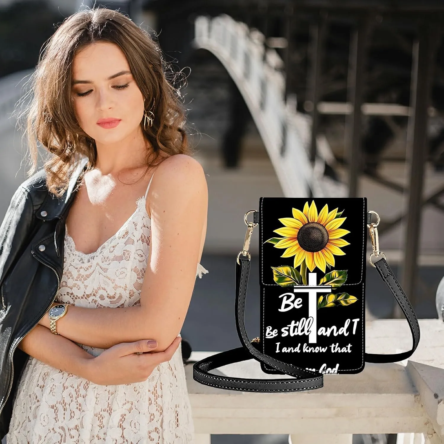 Small Crossbody Bags for Women Phone Purse Wallet Case with Card Holder Slot and Shoulder Strap PU Leather Credit Card Organizer Case for All Smartphones