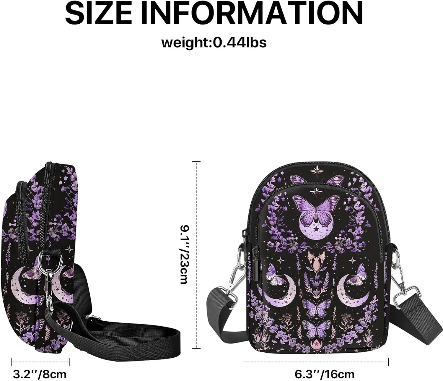 Small Crossbody Bags for Women Waterproof Cell Phone Bag Wallet Purse with Card Slots Adjustable Strap