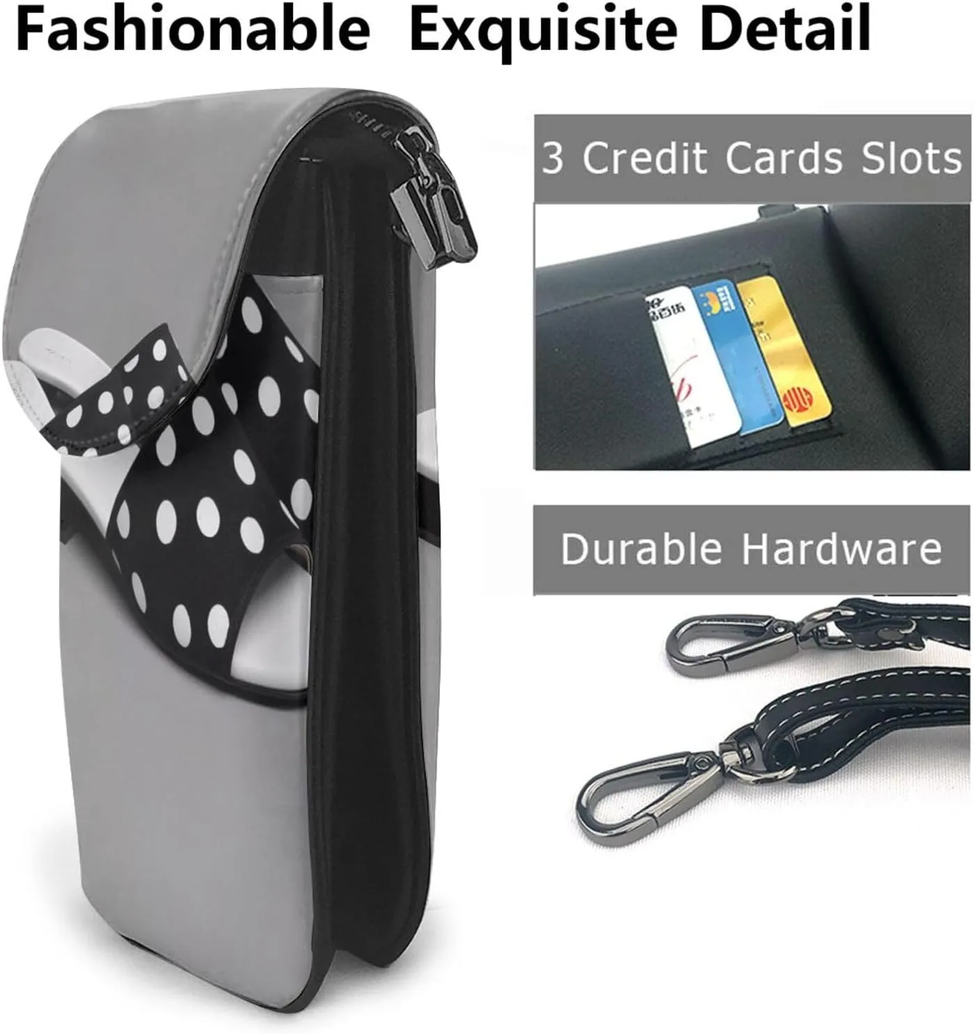Small Crossbody Bags for Women,Leather Shoulder Bag for Cell Phone Purse with Strap and Bouquet of Daffodils Printed