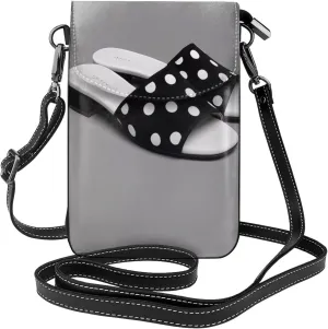 Small Crossbody Bags for Women,Leather Shoulder Bag for Cell Phone Purse with Strap and Bouquet of Daffodils Printed
