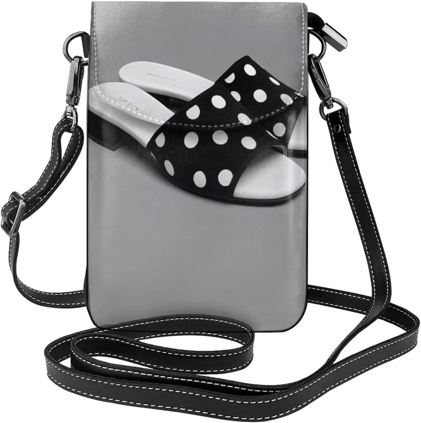 Small Crossbody Bags for Women,Leather Shoulder Bag for Cell Phone Purse with Strap and Bouquet of Daffodils Printed