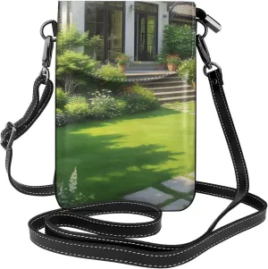 Small Crossbody Bags for Women,Leather Shoulder Bag for Cell Phone Purse with Strap and Lover Dog Paw Printed