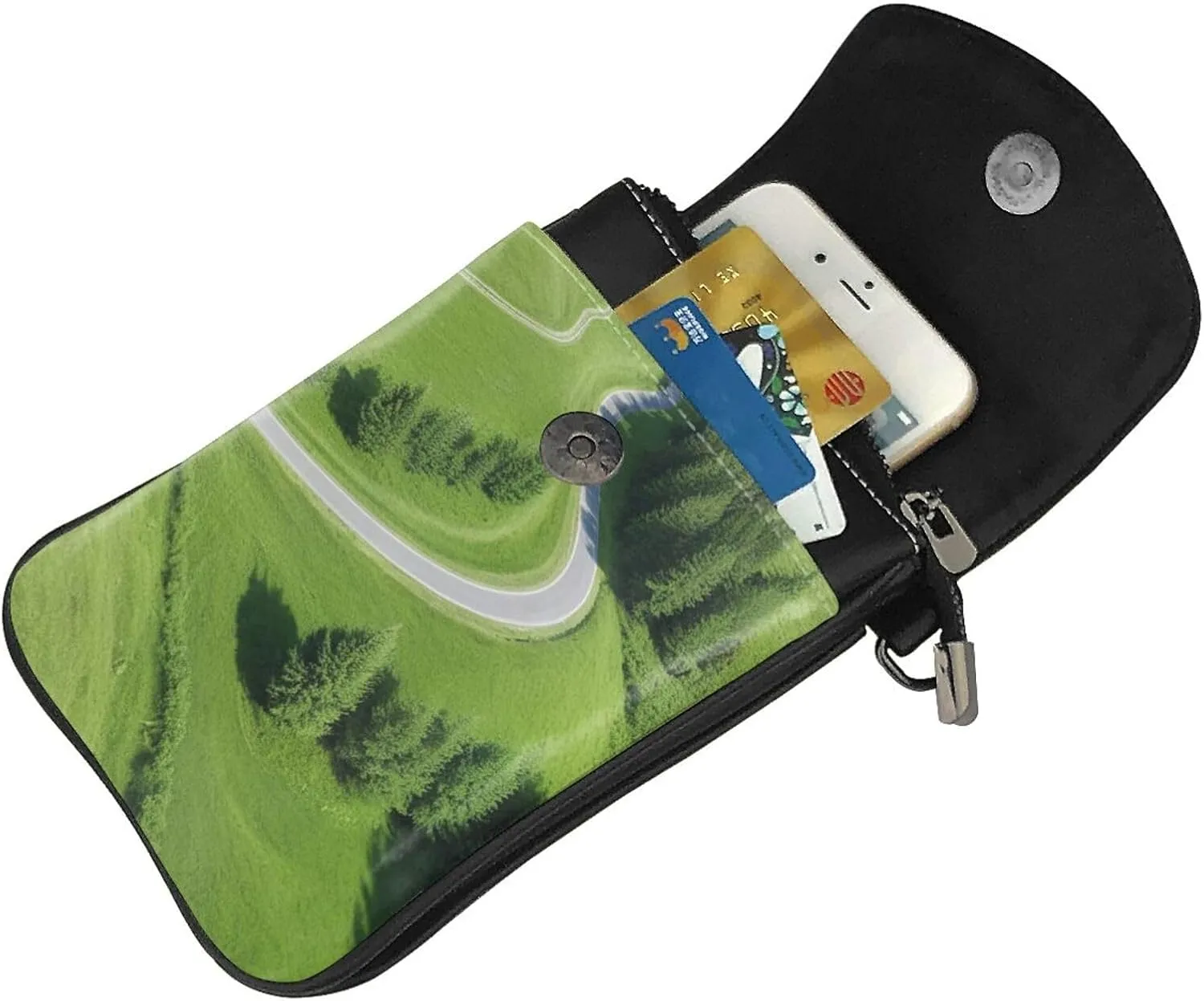 Small Crossbody Bags for Women,Leather Shoulder Bag for Cell Phone Purse with Strap and Lover Dog Paw Printed