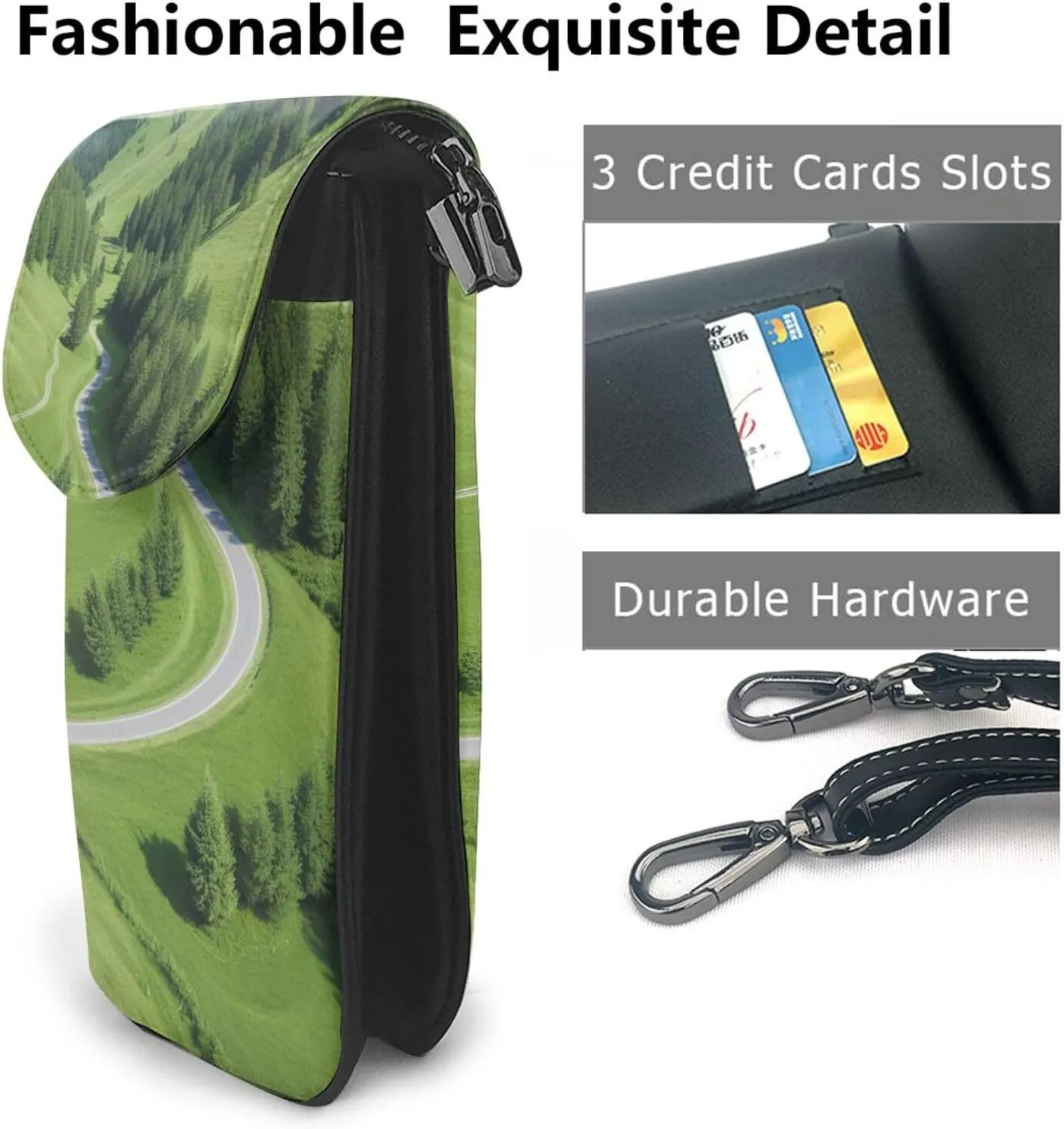 Small Crossbody Bags for Women,Leather Shoulder Bag for Cell Phone Purse with Strap and Lover Dog Paw Printed
