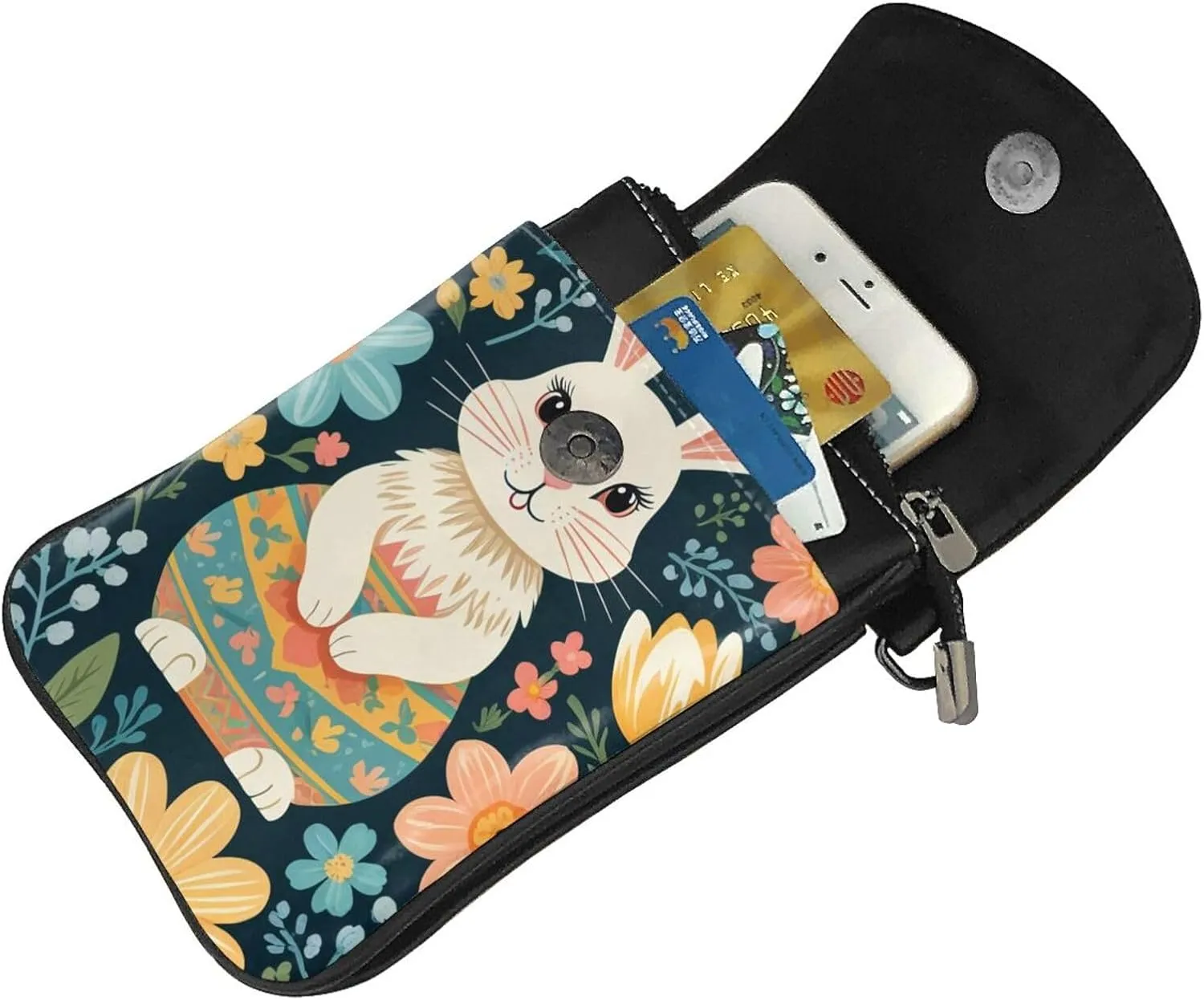 Small Crossbody Bags for Women,Leather Shoulder Bag for Cell Phone Purse with Strap and Mermaid Scale Printed