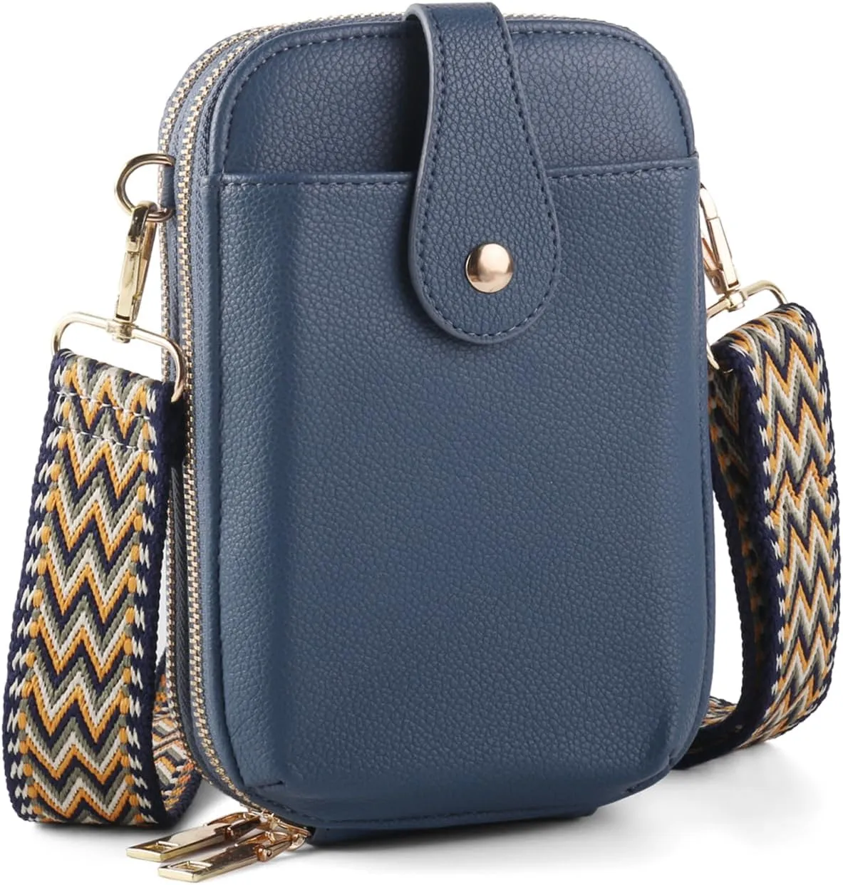 Small Crossbody Cell Phone Bag for Women, Mini Crossbody Wallet Phone Shoulder Handbag Purse with Credit Card Slots