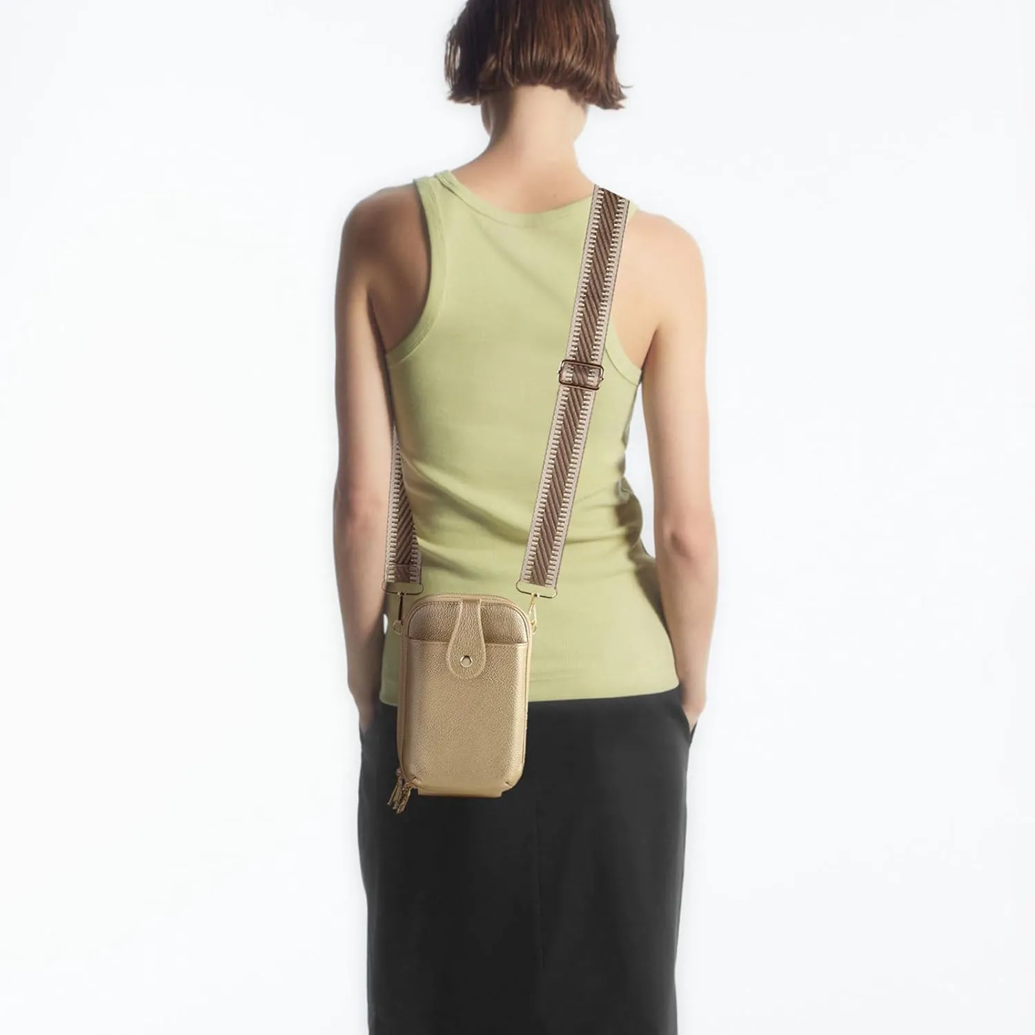 Small Crossbody Cell Phone Bag for Women, Mini Crossbody Wallet Phone Shoulder Handbag Purse with Credit Card Slots