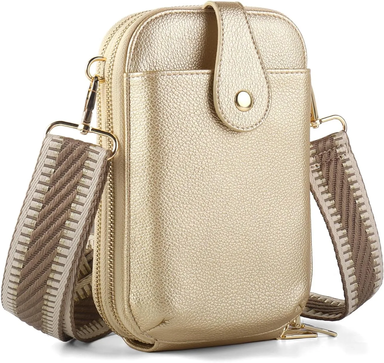 Small Crossbody Cell Phone Bag for Women, Mini Crossbody Wallet Phone Shoulder Handbag Purse with Credit Card Slots