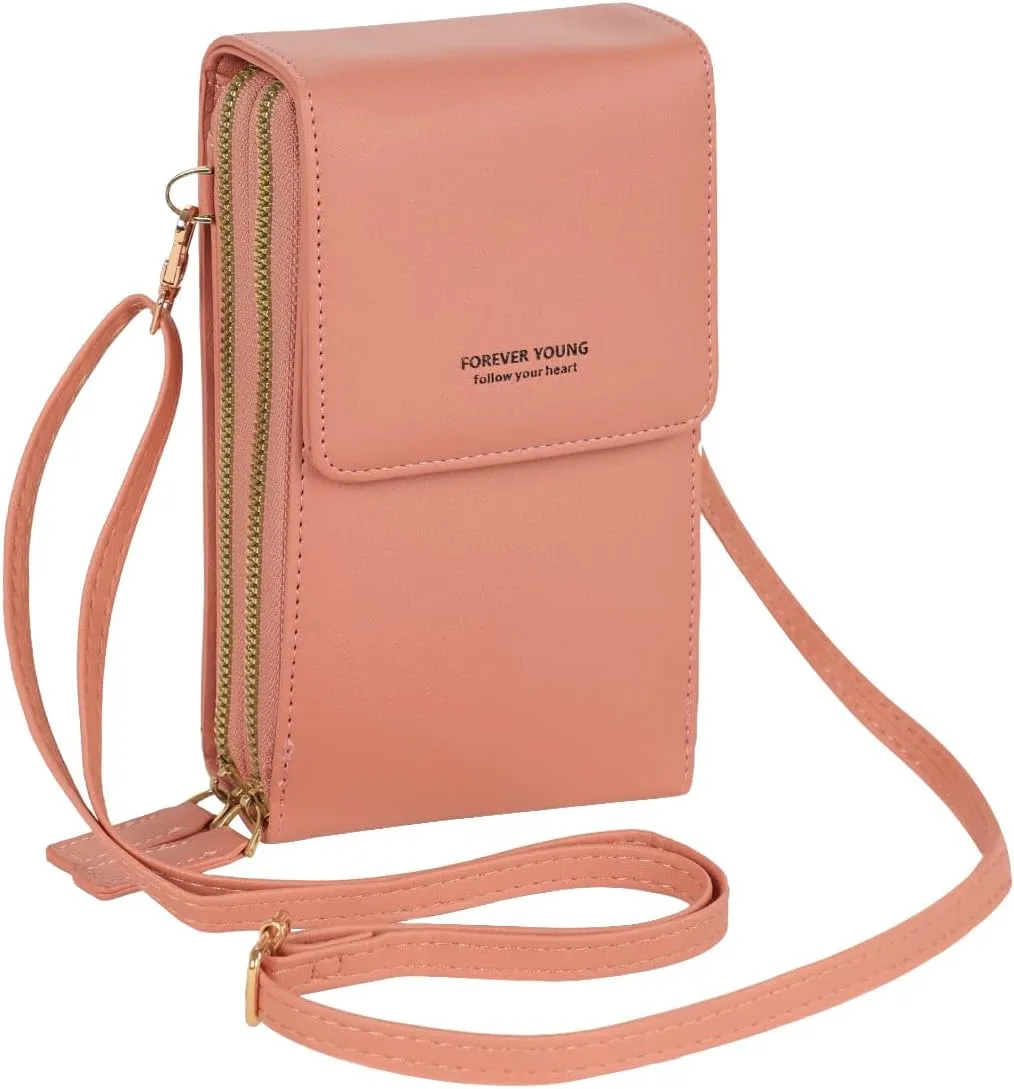 Small Crossbody Cell Phone Bag for Women, Mini Shoulder Purse with Credit Card Slots