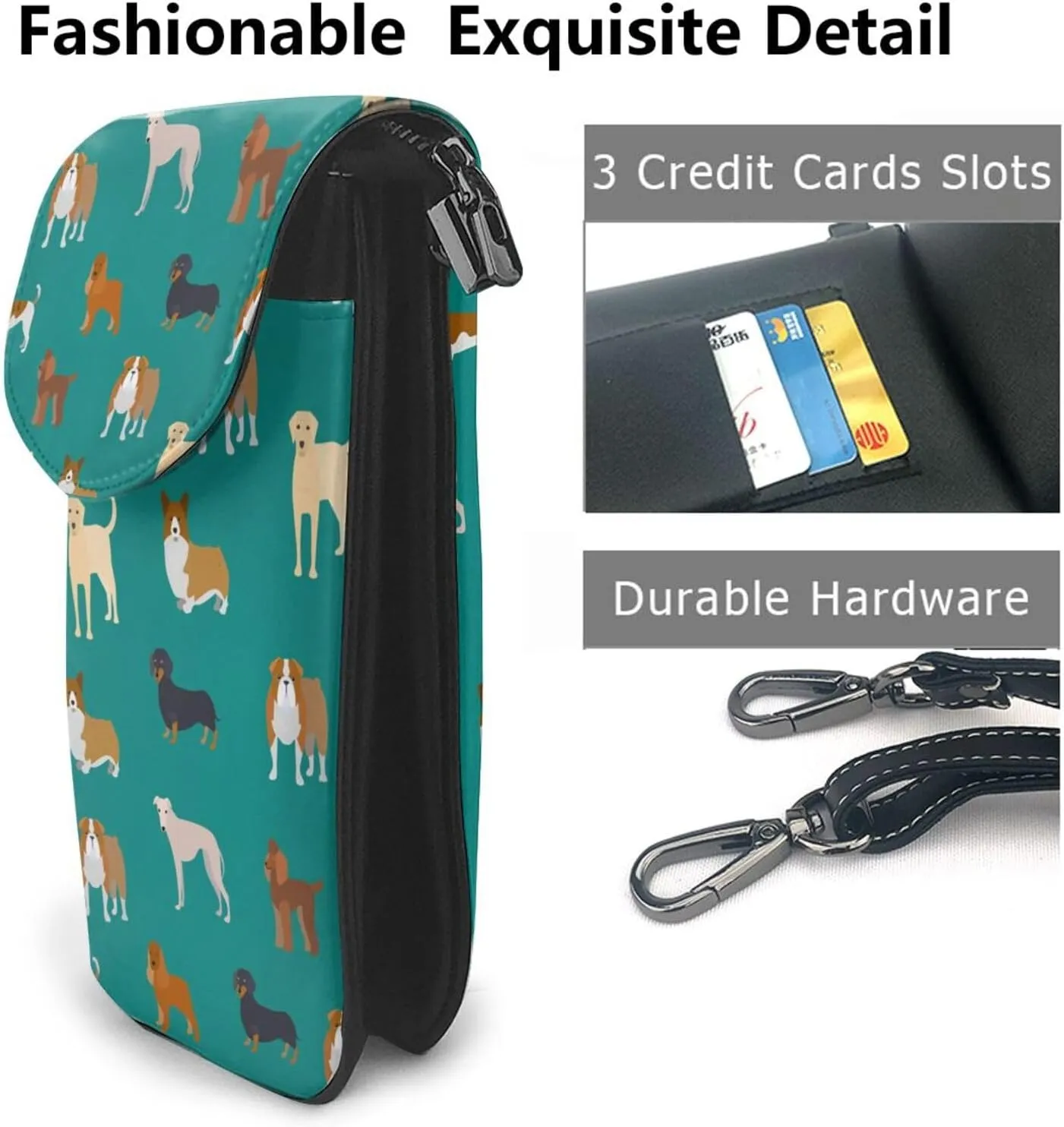 Small Crossbody Cell Phone Bags for Women Leather Purse Lightweight Wallet Shoulder Bag Travel Pouch with Strap