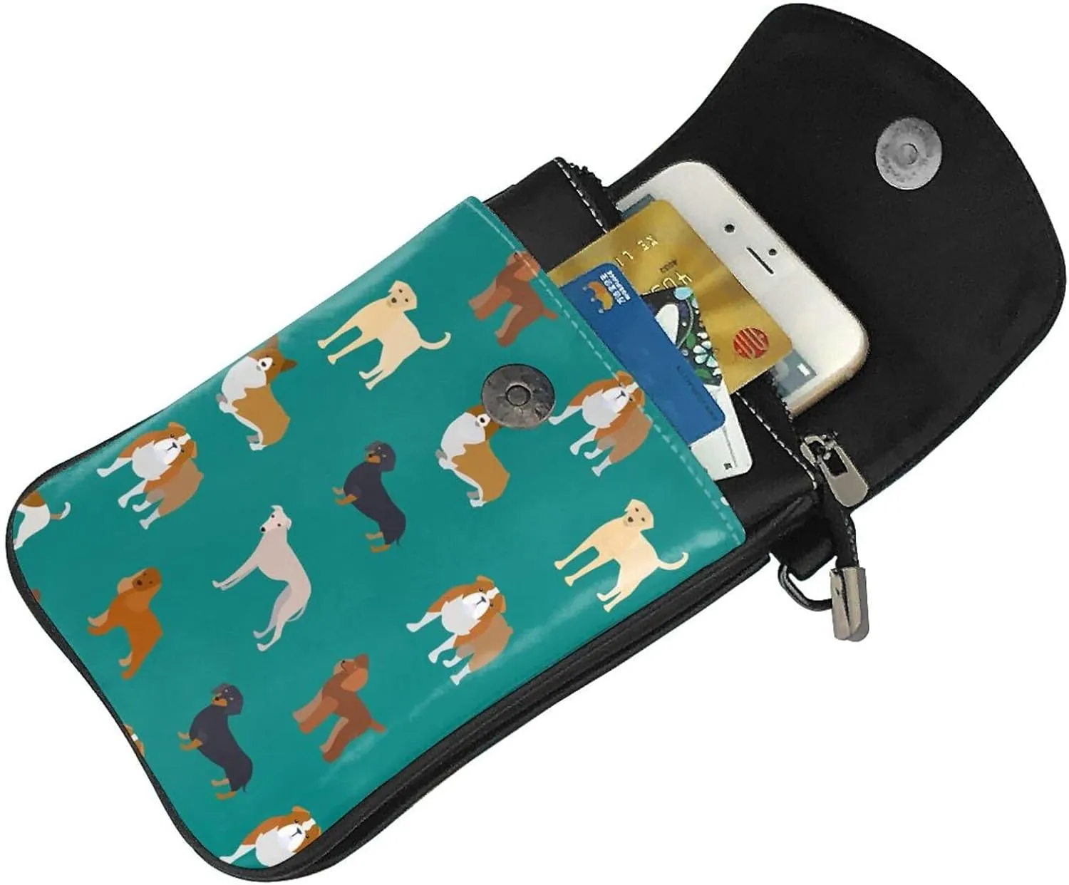 Small Crossbody Cell Phone Bags for Women Leather Purse Lightweight Wallet Shoulder Bag Travel Pouch with Strap