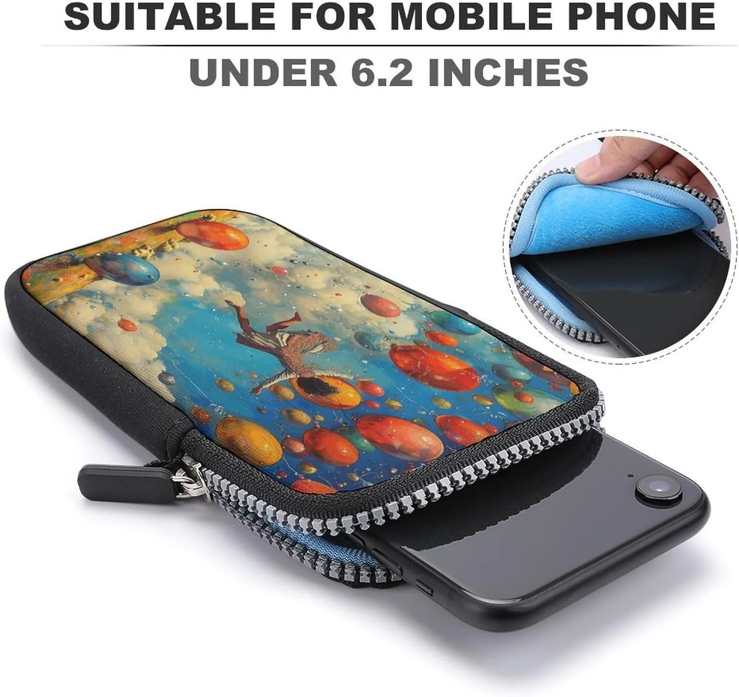 Small Crossbody Cell Phone Purse for Women, Printed Small Phone Bag with Adjustable Strap Best Gift for Women