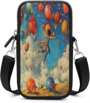 Small Crossbody Cell Phone Purse for Women, Printed Small Phone Bag with Adjustable Strap Best Gift for Women