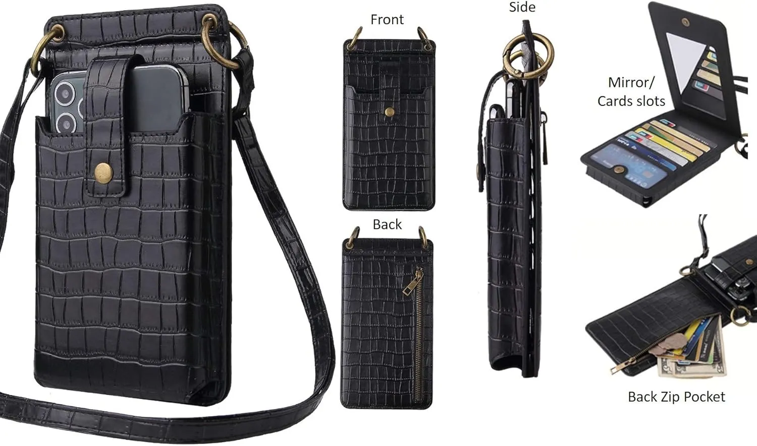 Small Crossbody Phone Bag Shoulder Bag Card holder Wallets Purse for Women & Girls
