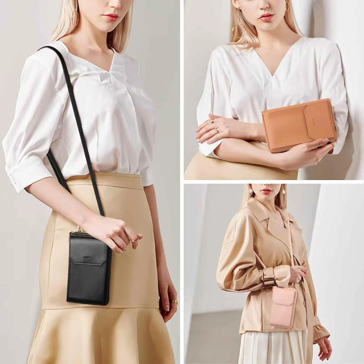 Small Crossbody Phone Bags for Women with Card Slots, Cellphone Purse Wallet for Travel Shopping