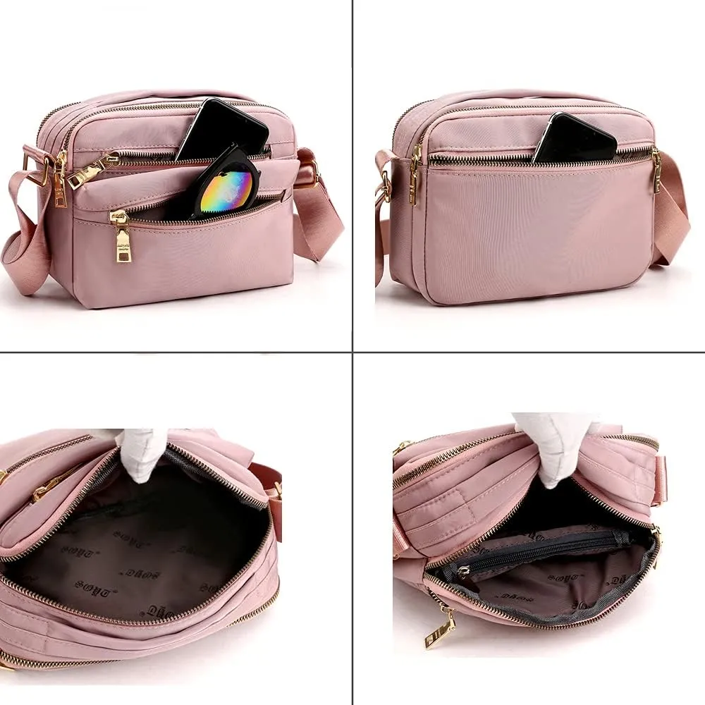 Small Crossbody Purses for Women Multi Pocket Casual Crossbody Bag Cellphone Wallet Purse Shoulder Bag