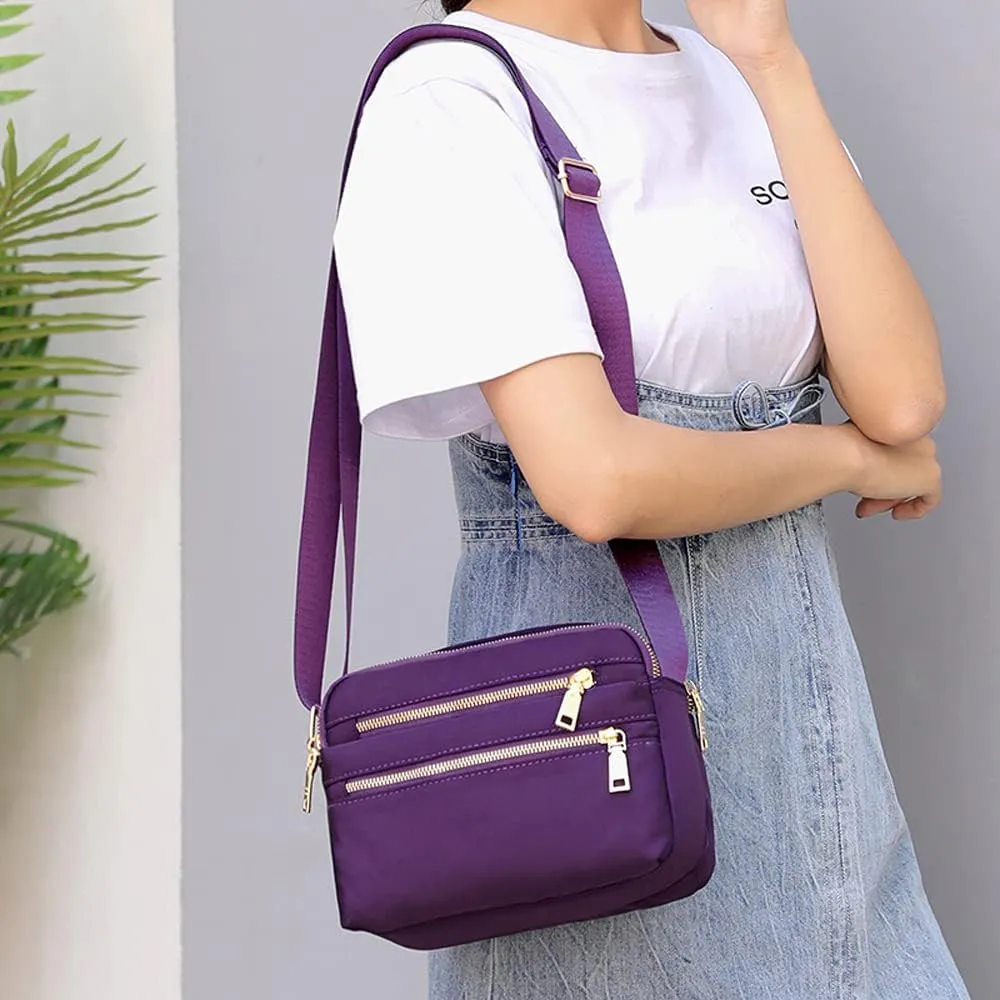 Small Crossbody Purses for Women Multi Pocket Casual Crossbody Bag Cellphone Wallet Purse Shoulder Bag