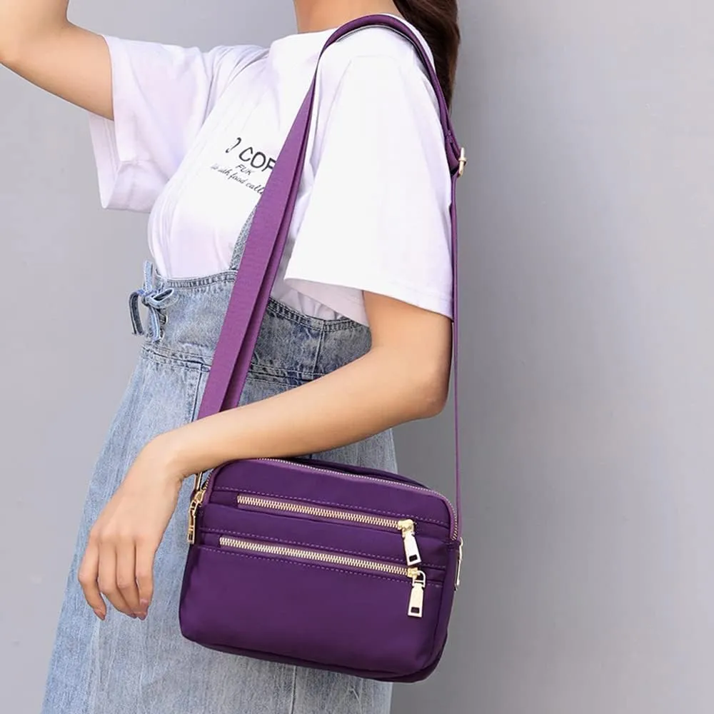 Small Crossbody Purses for Women Multi Pocket Casual Crossbody Bag Cellphone Wallet Purse Shoulder Bag