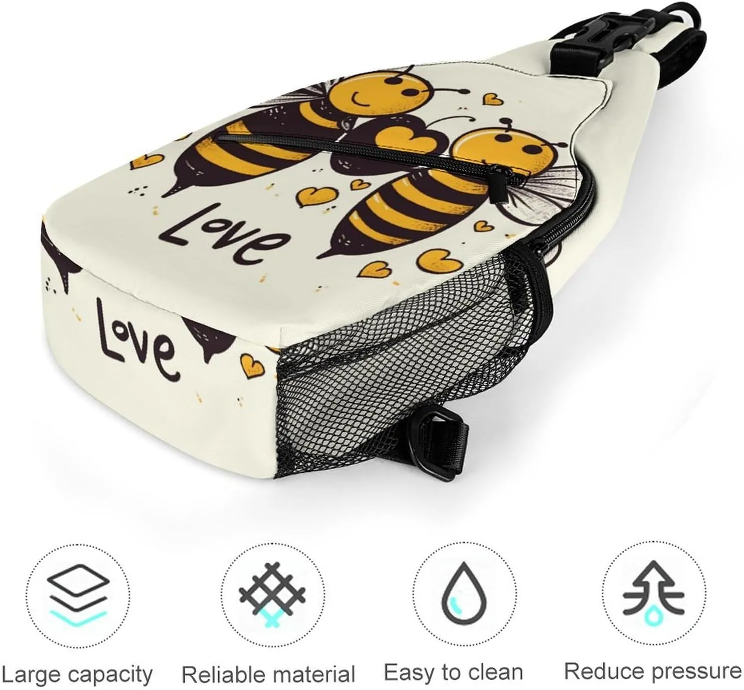 Small Crossbody Sling Backpack Flag of Venezuela Chest Bags for Traveling Chest Fashion Shoulder Bag