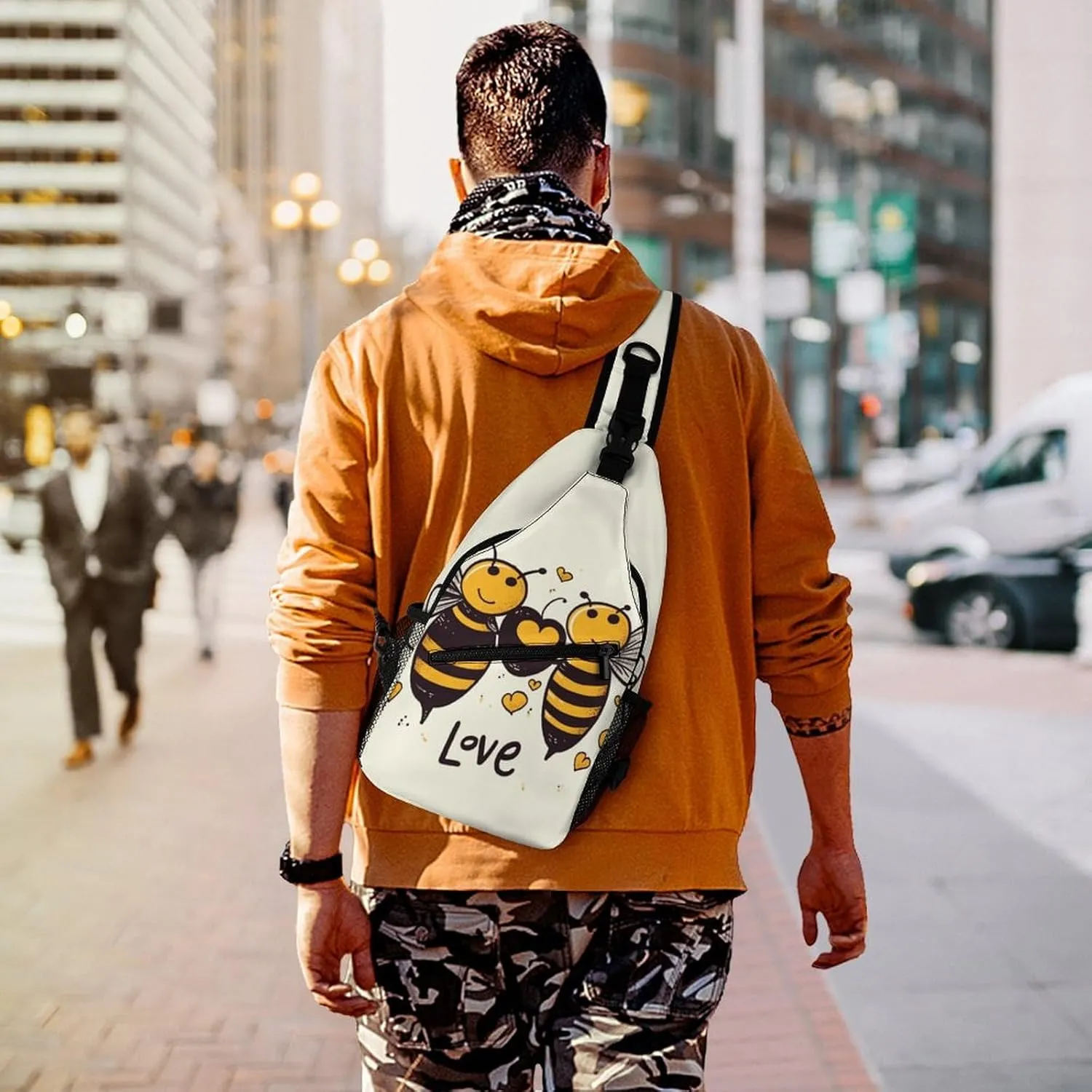 Small Crossbody Sling Backpack Flag of Venezuela Chest Bags for Traveling Chest Fashion Shoulder Bag