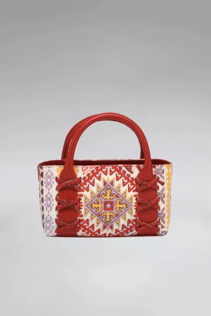 Small Kriss Kiliim Carpet Wedge Tote