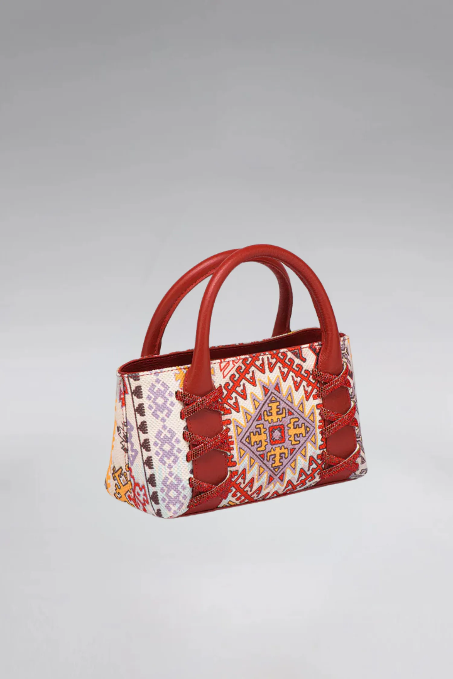 Small Kriss Kiliim Carpet Wedge Tote