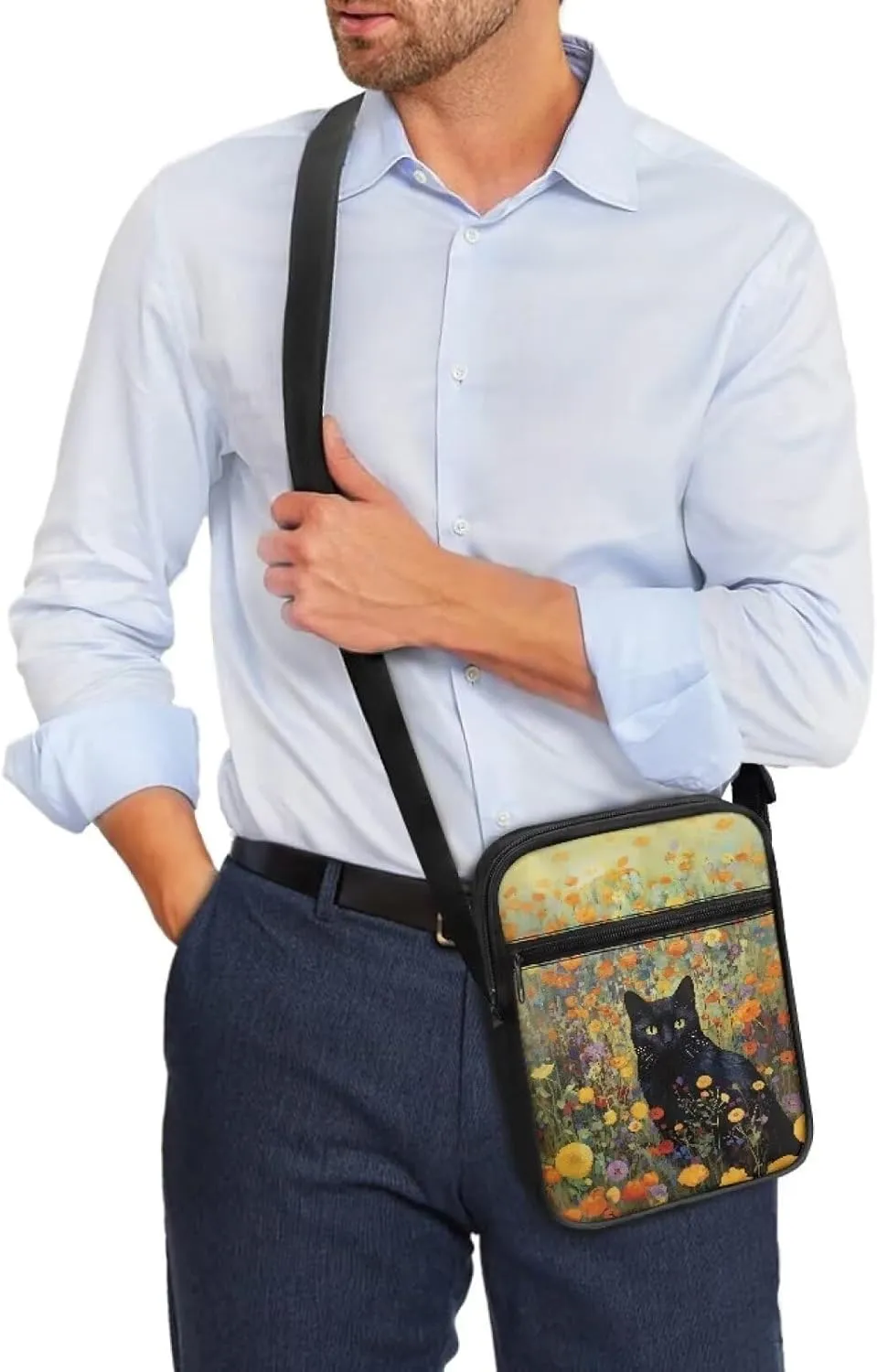 Small Messenger Bag for Men Women Wallet Purse Cell Phone Purse Shoulder Bag for Phone Passport