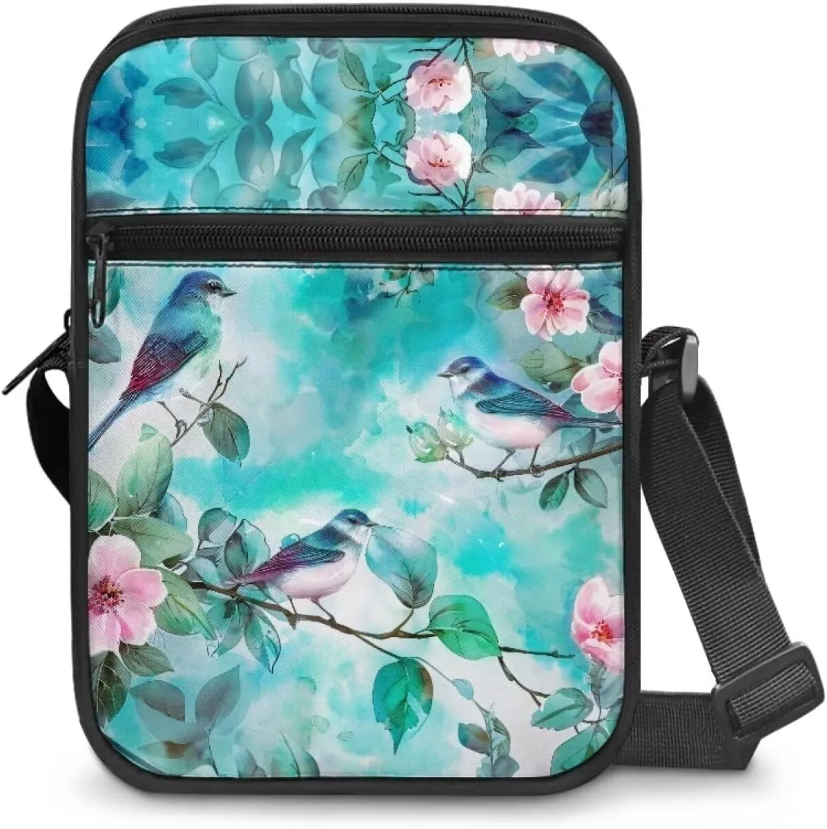 Small Messenger Bag for Men Women Wallet Purse Cell Phone Purse Unisex Shoulder Bag for Work Travel