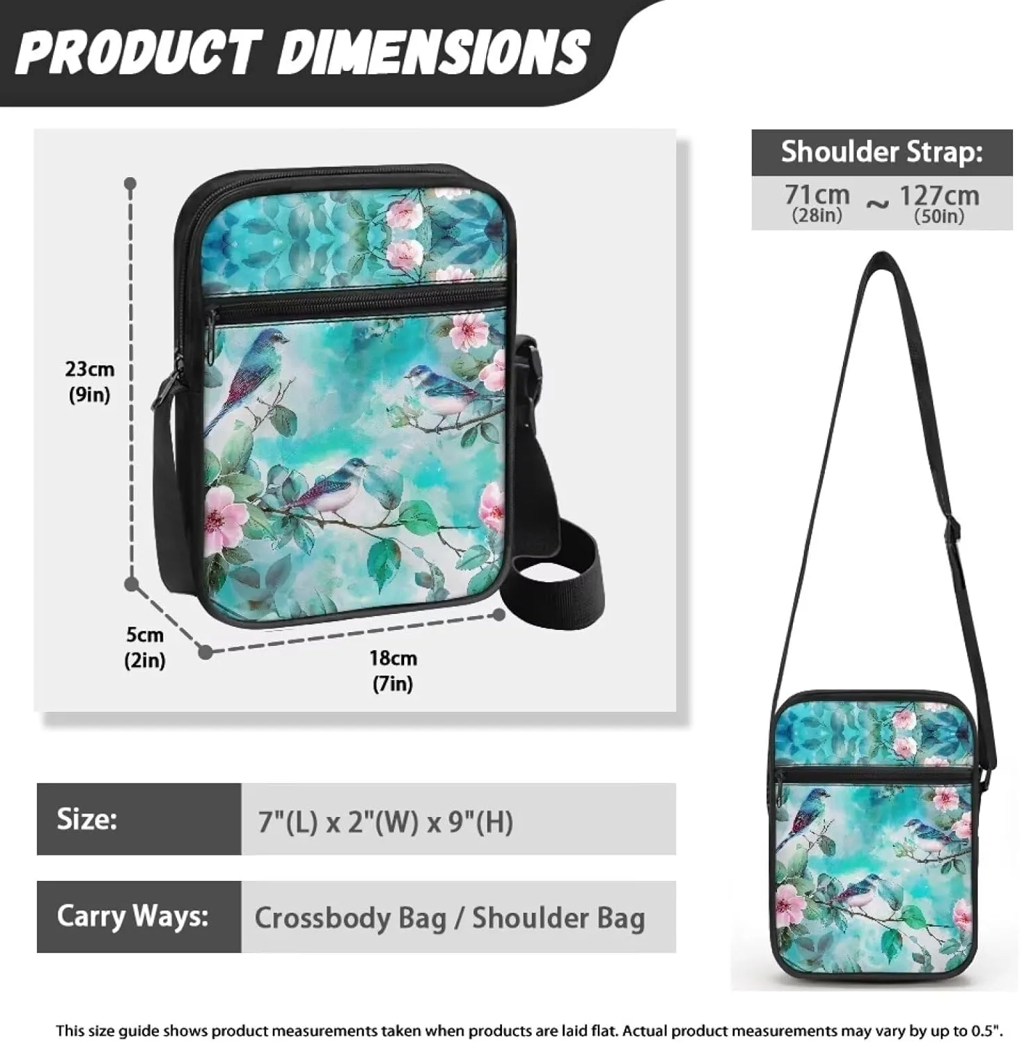 Small Messenger Bag for Men Women Wallet Purse Cell Phone Purse Unisex Shoulder Bag for Work Travel