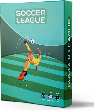 Soccer League Board Game | Fun Football Game for Kids, Teens & Adults | Great for Family Game Night, Parties 2-8 Players, 20-60 Min Playtime