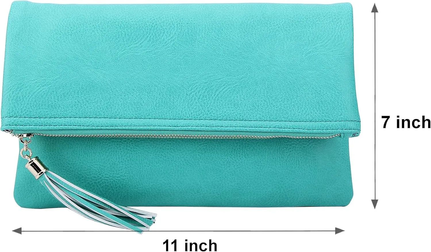Solene Envelope Clutch Bags for Women Foldover Crossbody Tassel Wallet with Chain Strap, Elegant Evening Purse